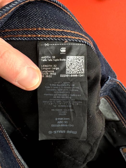 G-STAR RAW Arc 3d Оригінал чоловічі джинси штани розмір 36