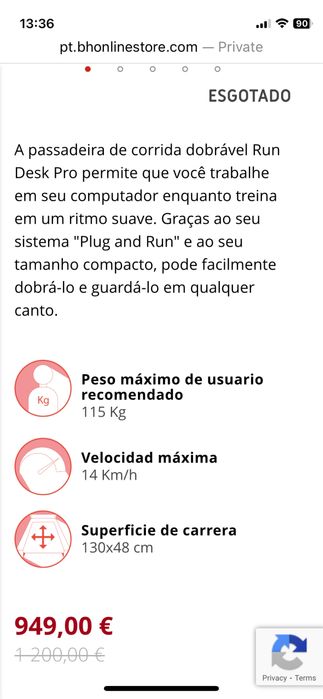 Passadeira de corrida eléctrica/mesa laptop