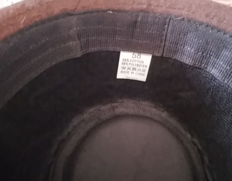 Chapéu castanho - 58 cms