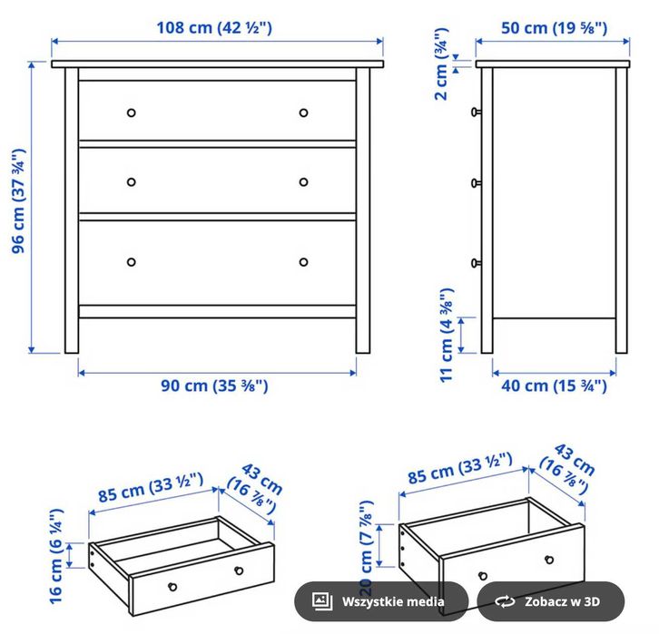 Komoda Ikea Hemnes