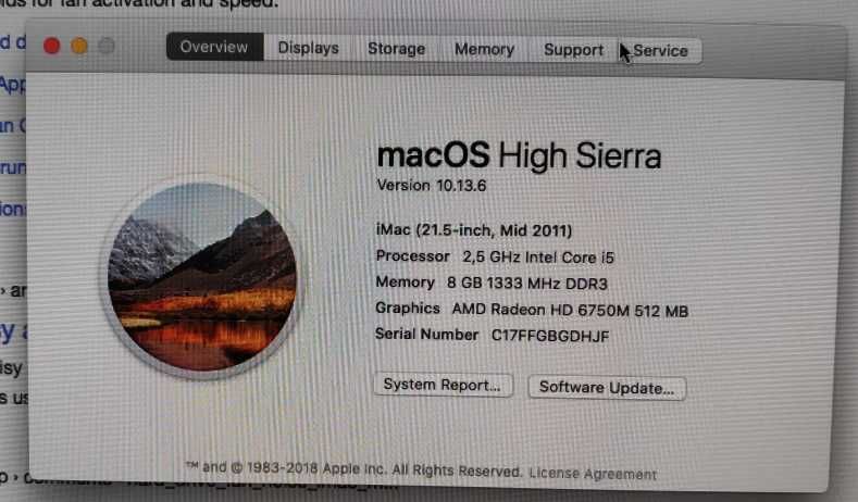 iMac 21,5 polegadas (2011) - i5 2,5GHz - 8GB DDR3 - SSD 500GB