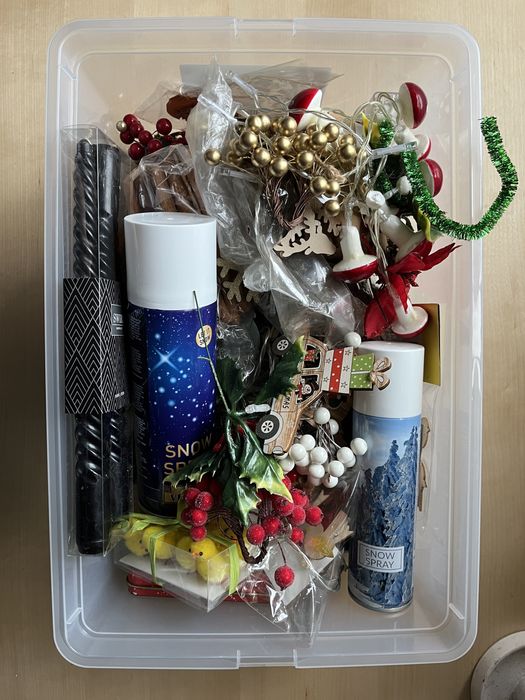 Cały zestaw rzeczy do prac kreatywnych, Boże Narodzenie