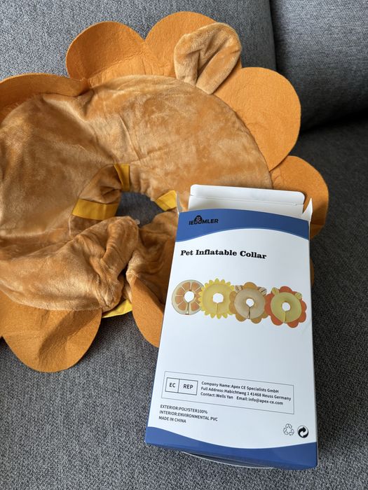 Coleira de recuperação inflável para cães