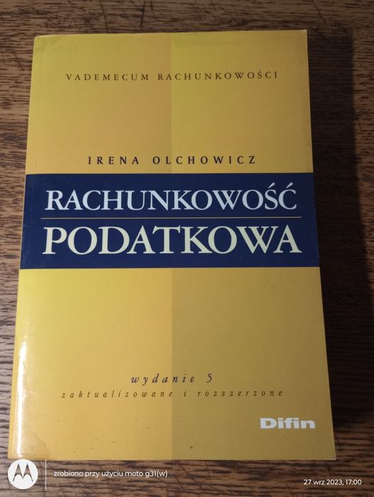 Rachunkowość podatkowa. Irena Olchowicz