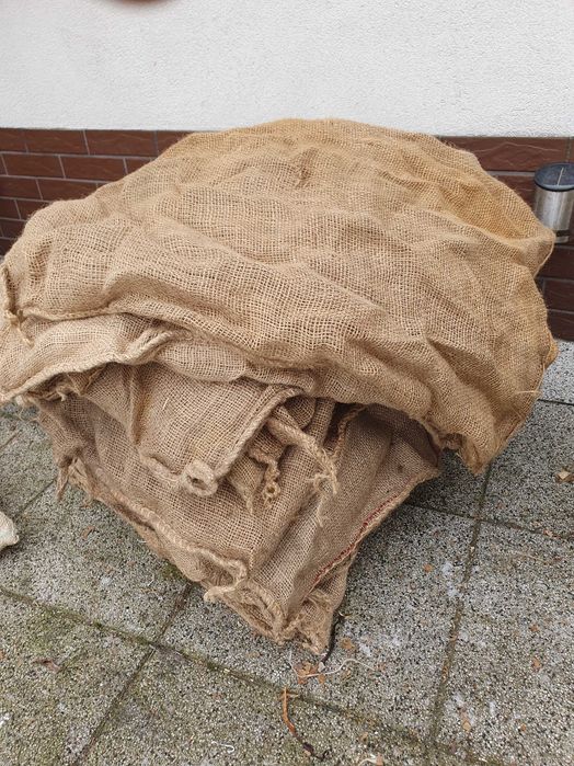 Worki parciane ,jutowe PRL