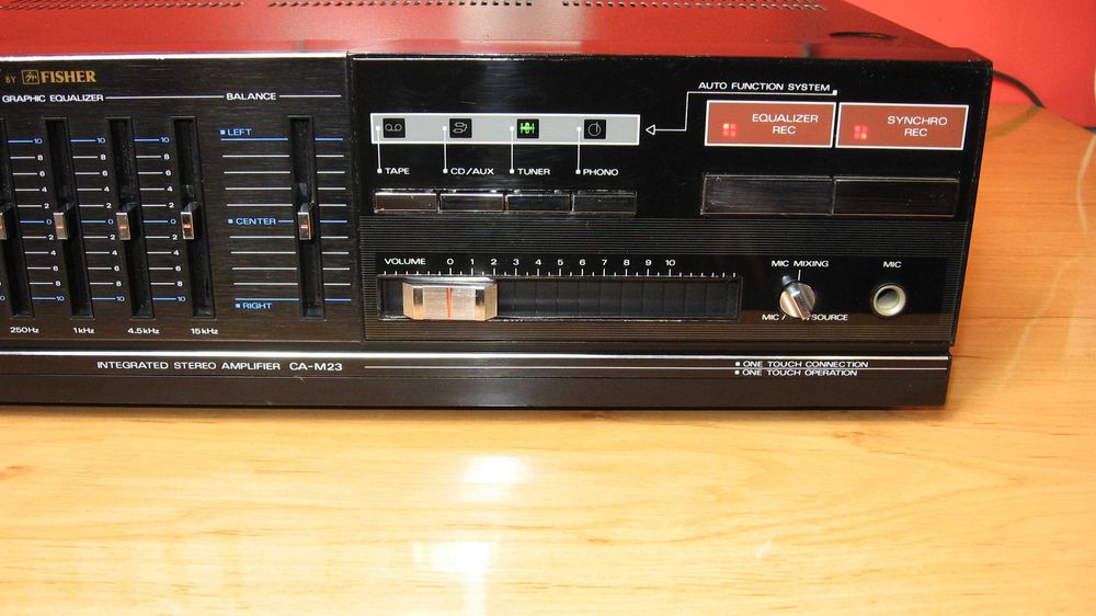 FISHER CA-M23 (SANYO) Wzmacniacz z korektorem graficznym i mocą 2x35 W