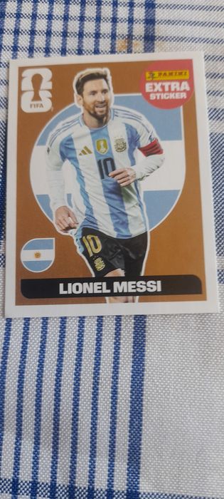 Cromo especial Mundial Fifa 2026 "extra sticker" Lionel Messi