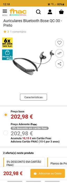 Bose qc 30 auriculares