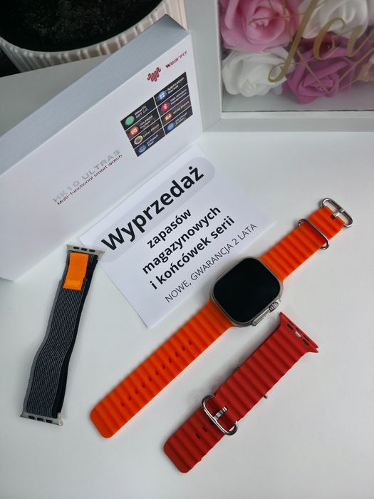 Smartwatch HK Ultra 3 AMOLED 2,12", połączenia, sport, – NOWY