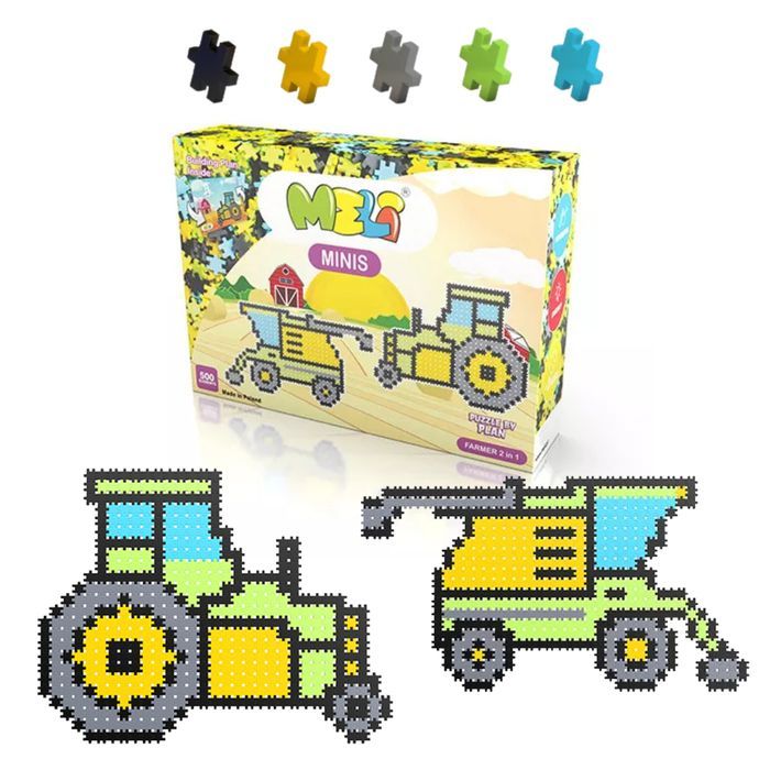 Klocki tematyczne Meli 50342 Minis Farmer Thematic 2In1 500 El.