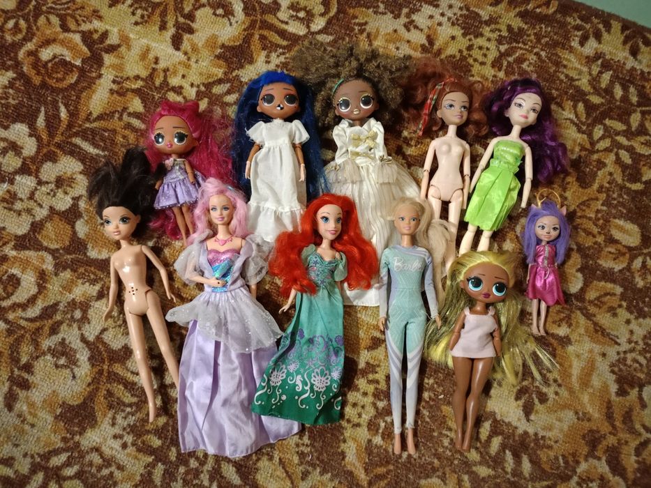 Лот кукол Лол омг,Барби,Ариэль