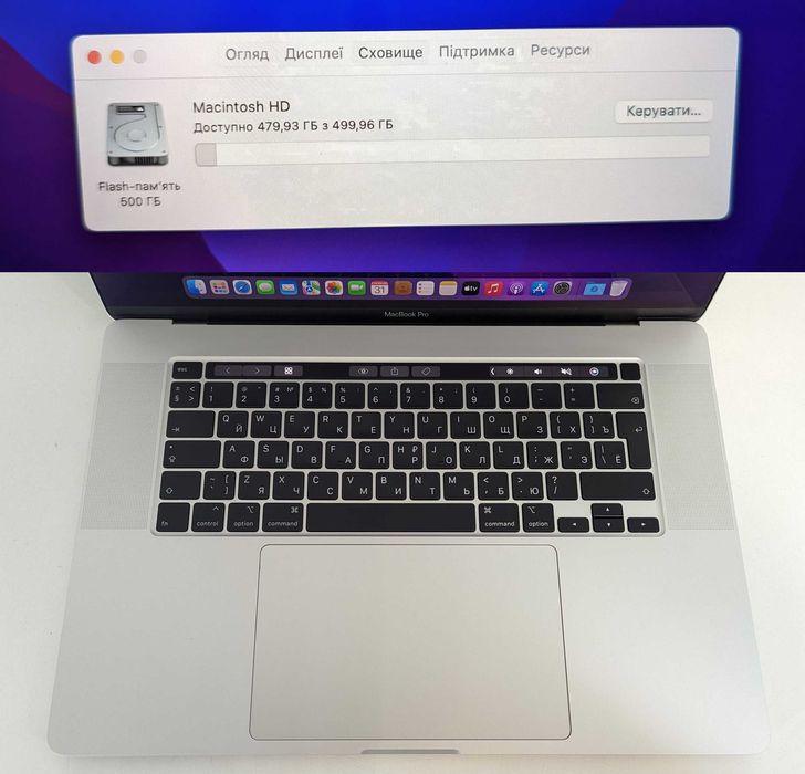 MacBook Pro 16 2019 ІдеалСтан i7 2.6 16Gb 512gb БезДефектів БезПаролів