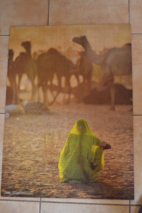 Vários puzzles 1000pcs montados