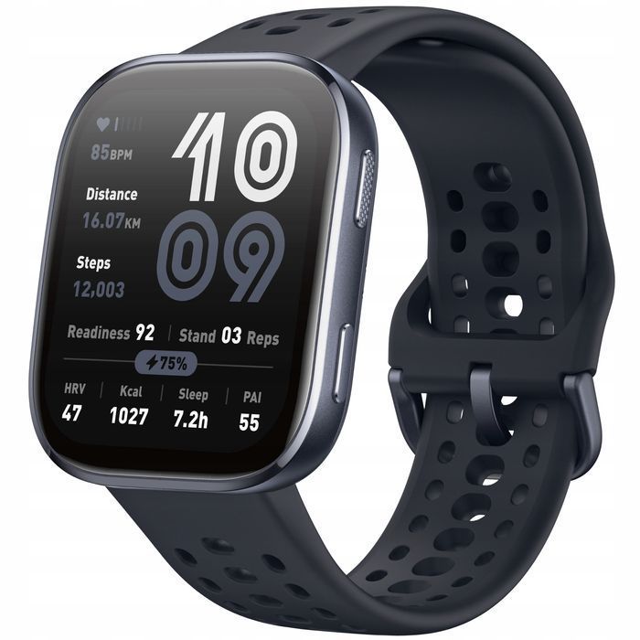 uszkodzony smartwatch amazfit bip 6 czarny bluetooth pulsometr 340 mah
