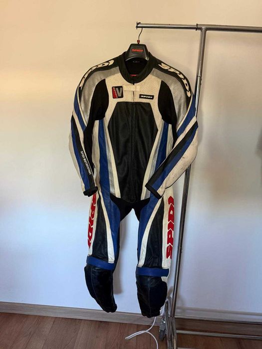 Fato motociclismo marca Spidi em pele