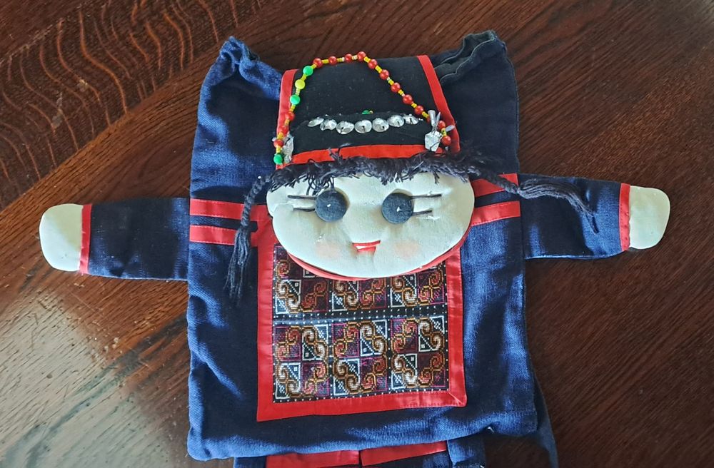 Mochila criança em tecido da Tailandia