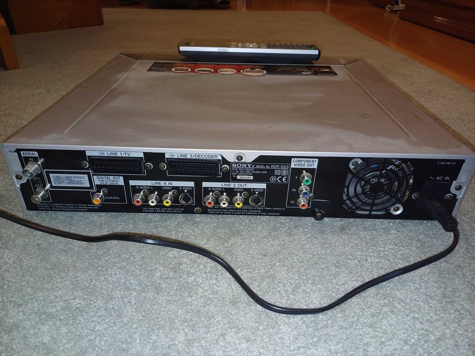 Nagrywarka DVD rekorder RDR-GX3 SONY