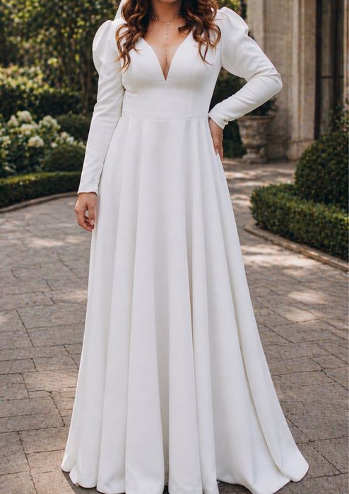 Весільне плаття на розмір 48-50