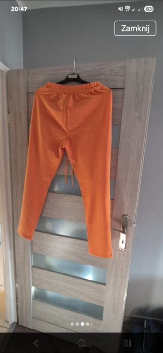 Spodnie koloru melon