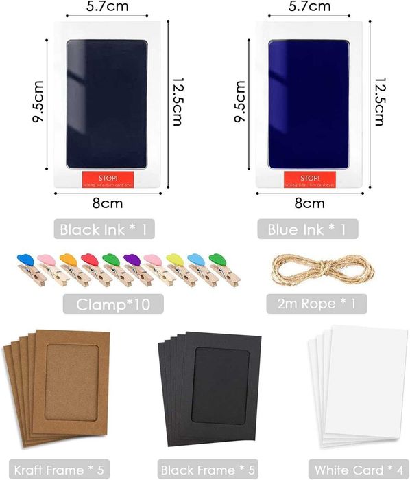 Kit de impressões de mãos e pés para bebés e animais NOVO ENVIO GRÁTIS