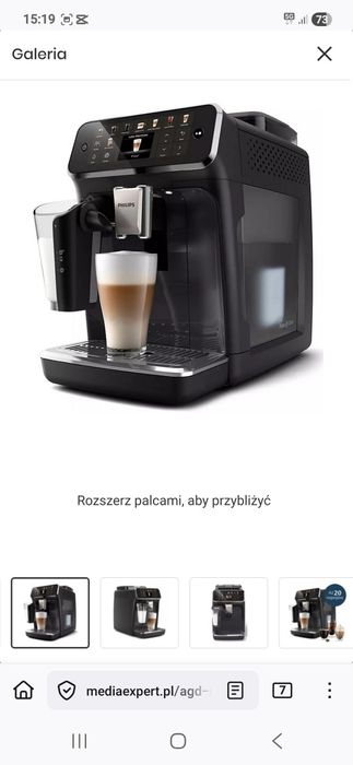 Ekspres PHILIPS LatteGo 5500 EP5541/50