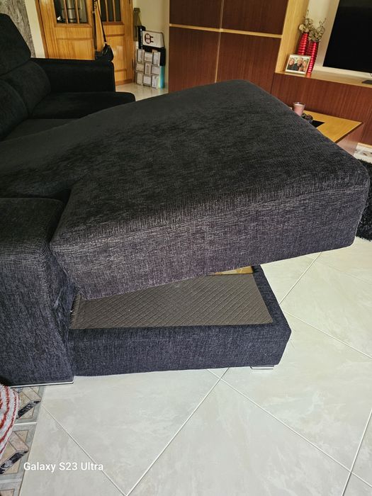 Sofá preto óptimo estado
