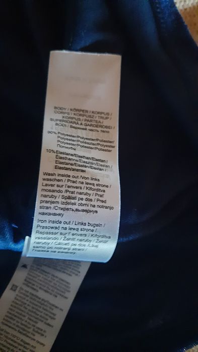 Granatowa bluzka z dzetami Orsay  M