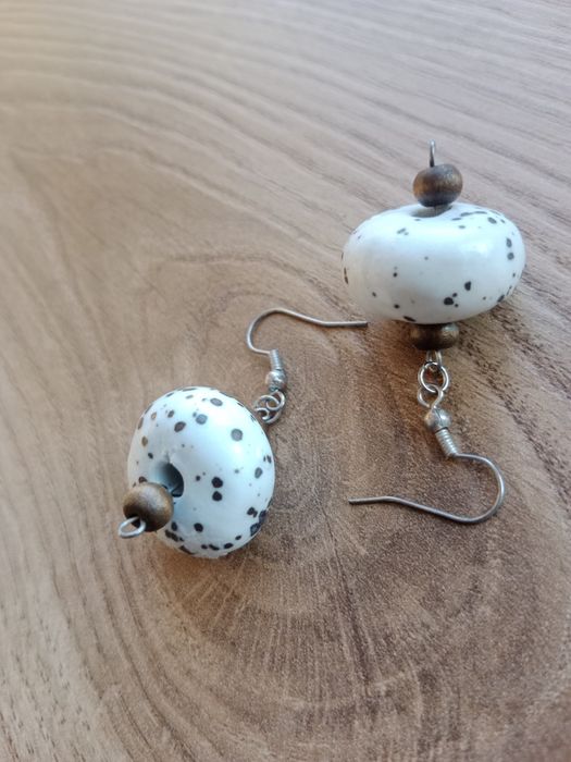 Kolczyki porcelanowe kule