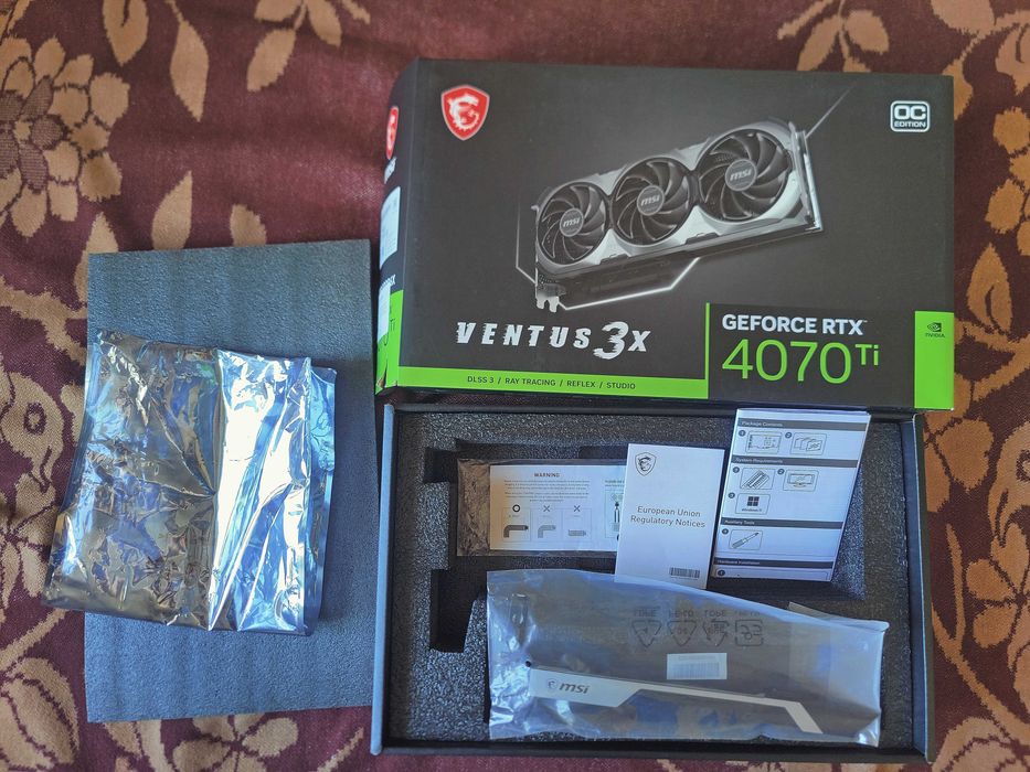 Відеокарта MSI Ventus 3x GeForce RTX 4070 Ti 12GB
