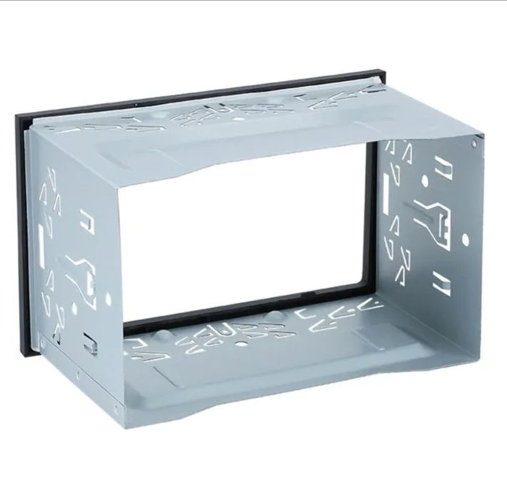 Gaveta metálica + Aro universal radio 2 DIN