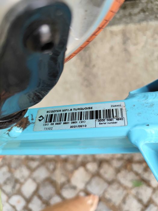 Trotinete Freestyle Oxelo MF 1.8 (Decathlon) - Azul/Laranja