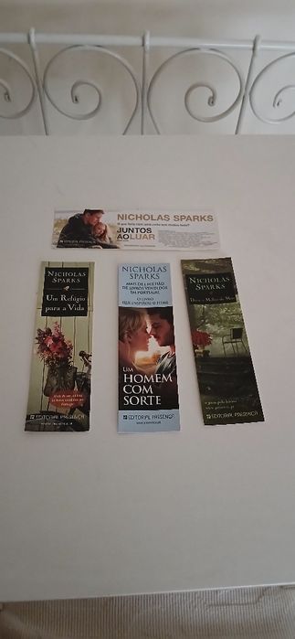 Marcadores de livros Nicholas Sparks