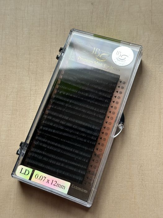 Вії для нарощування Premium Mink  i-Beauty  LD 0.07
