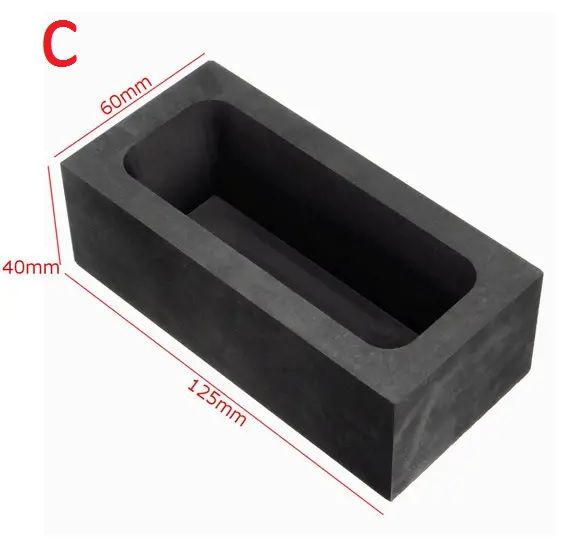 lingoteiras para fundição em grafite varias - medidas nas fotos