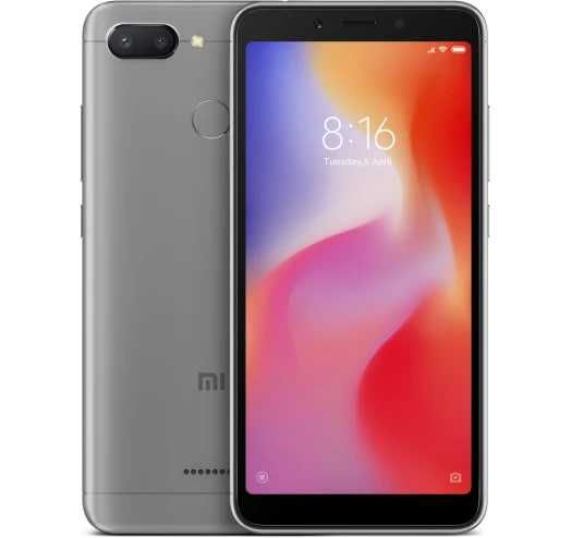 Смартфон Xiaomi Redmi 6 4/64 Grey 5.45" IPS, 12+5 Мп Helio P22 3000mAh