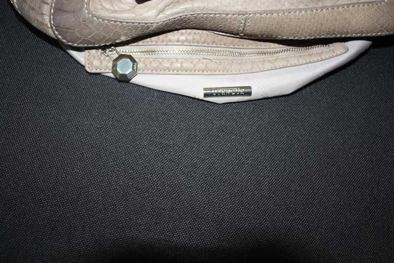 Tote bag em pele café com leite da uterqüe