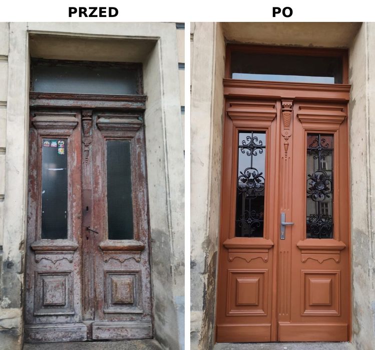 Renowacja drzwi drewnianych | Drzwi zabytkowe | Dolny Śląsk |