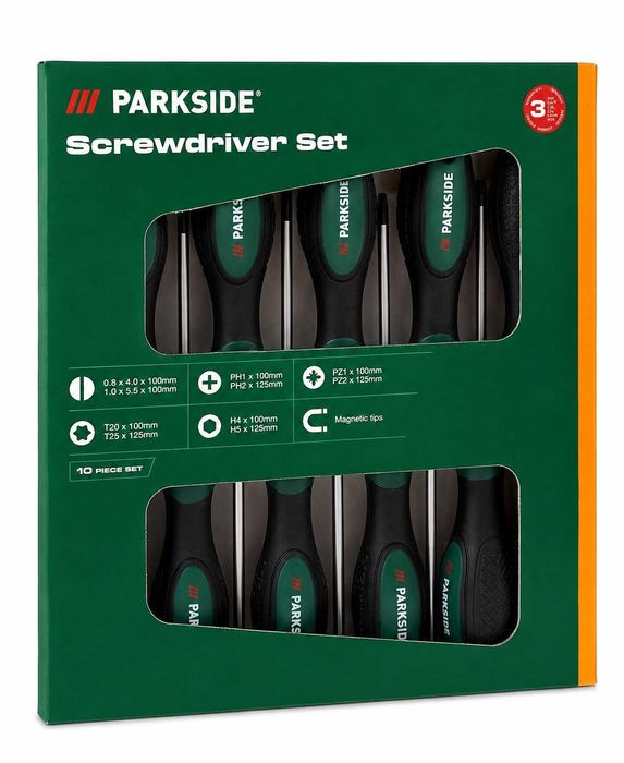 Набір викруток 10 штук Parkside Німеччина
