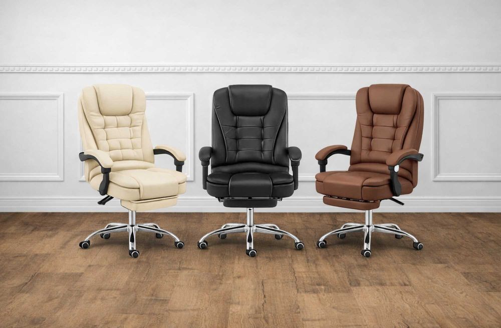 Крісло офісне компютерне Кожаное кресло офисное Крісло керівника нове