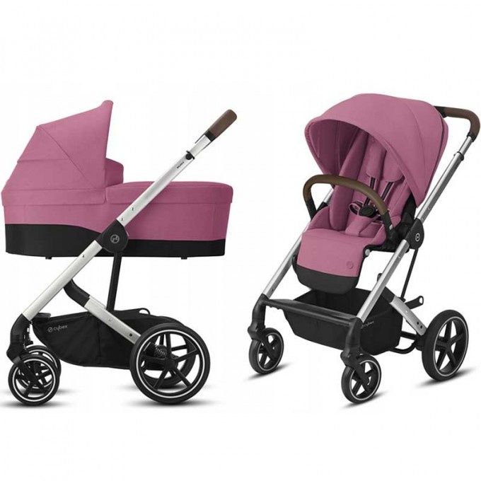 Коляска Cybex Balios S Lux SLV 2 в 1 Magnolia Pink