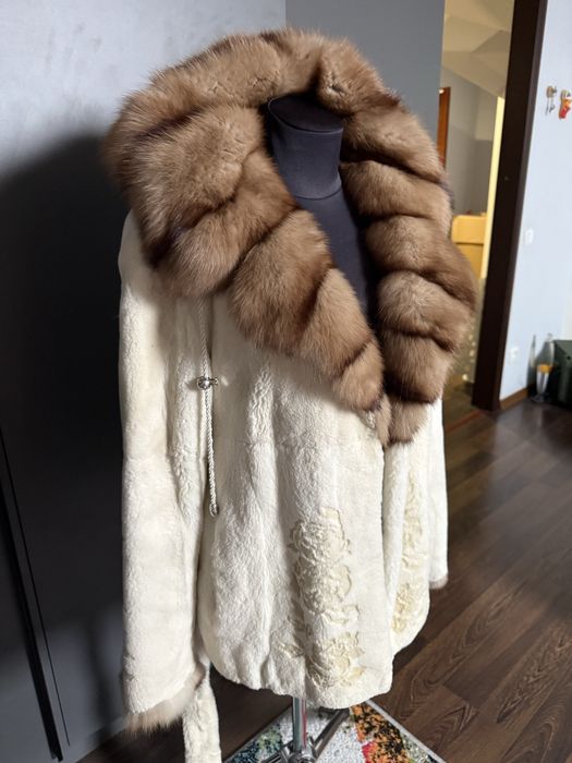 Норкова дизайнерська шуба S Італія