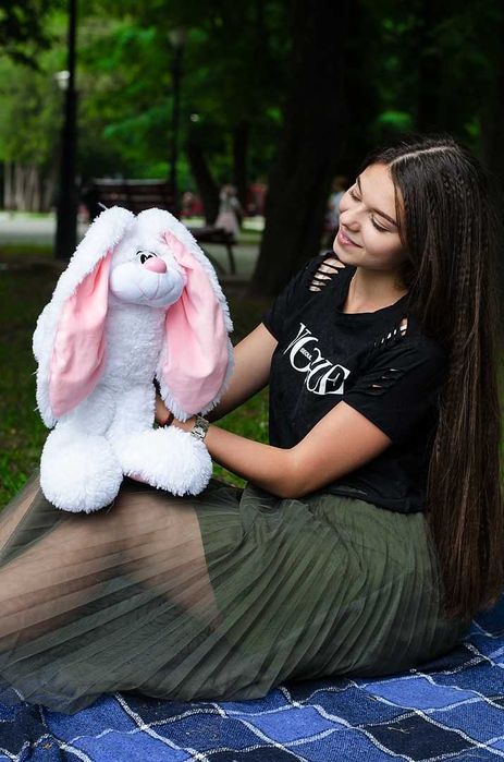 Зайчик Тотті 45 см! М'який кролик