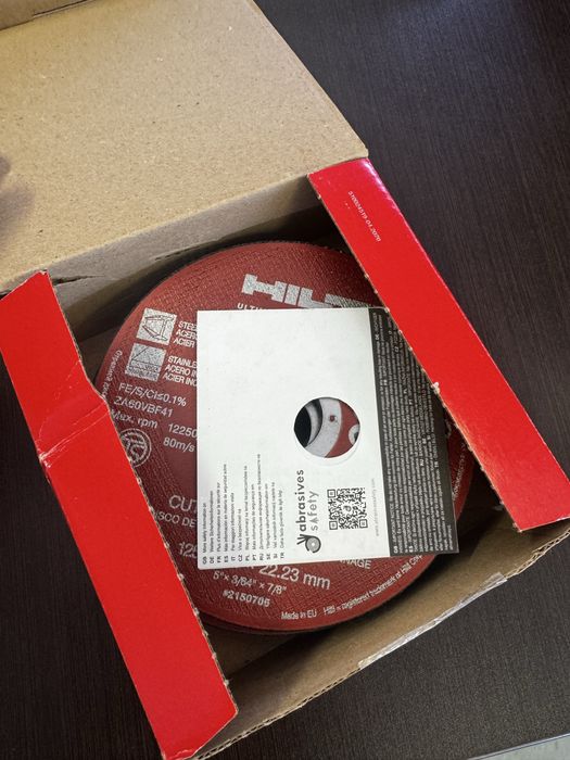 25 disco de corte hilti