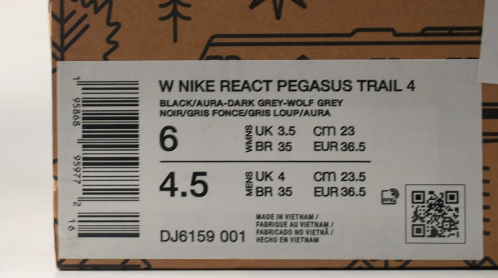 Nike Buty do biegania React Pegasus Trail 4 DJ6159  roz. 36,5