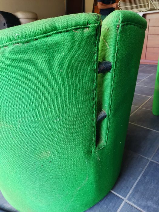 Sofás poltronas verde anos 80 vintage