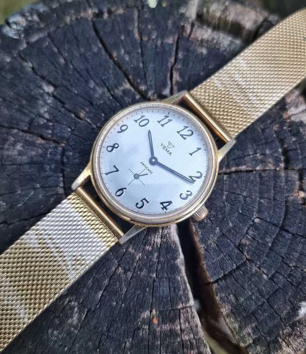 Relógio Vintage YEMA Sous Marine Gold Plated (Mecânico Corda Manual)