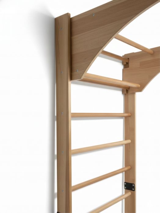 Drabinka gimnastyczna do ćwiczeń z drążkiem 210cm drabinka liny kółka