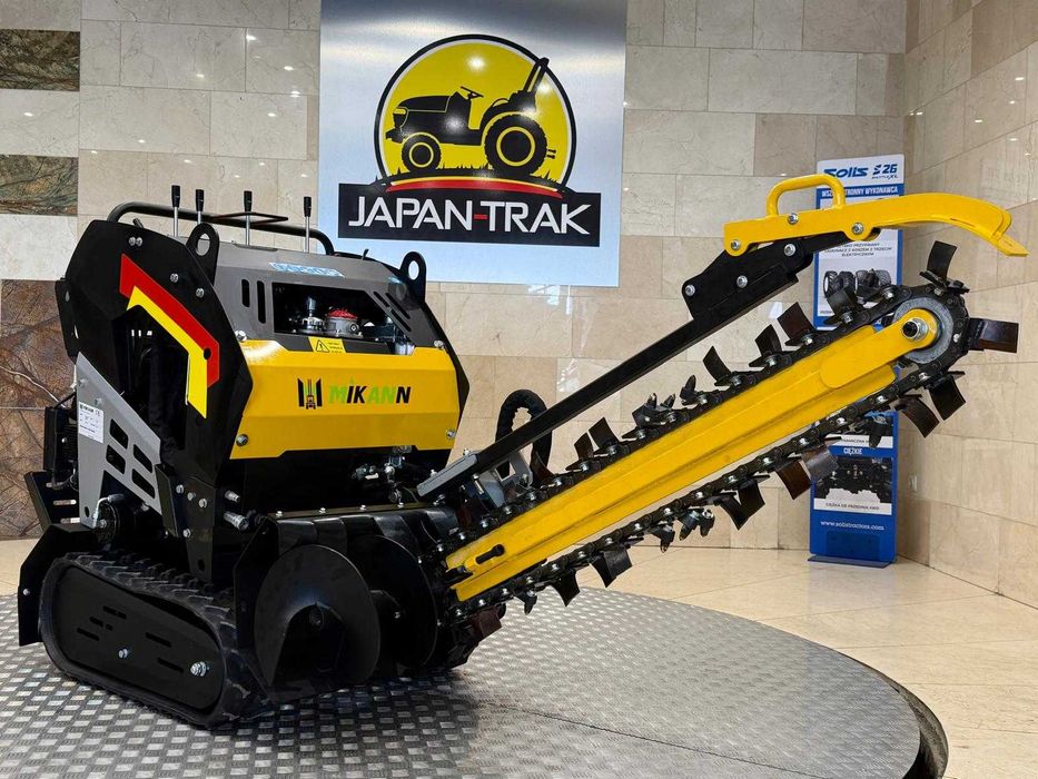 Koparka łańcuchowa samojezdna do wykopów 100cm Mikann 27KM , El. Start. Japan Trak