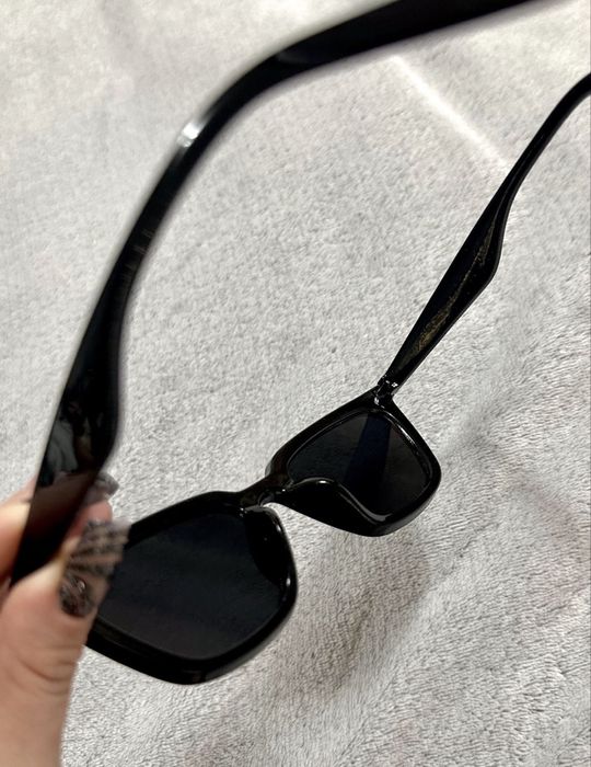Czarne okulary przeciwsłoneczne Cat Eye | Retro Vintage | SHEIN