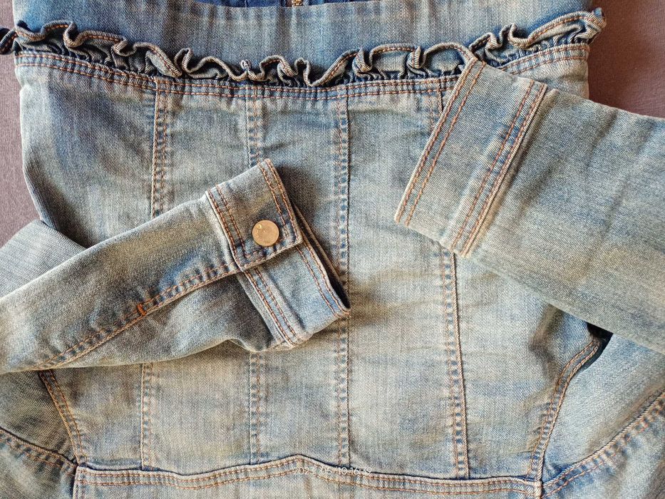 Katana bluza ramoneska dżinsowa kurtka Mayoral Chic 116 bdb